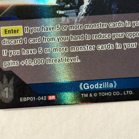 Godzilla Card Game EBP01-042 SR Holo Foil NM - Picture 2 of 2